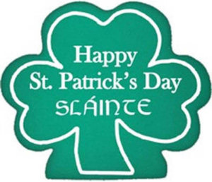Promotional Foam Hands: 12 inch Shamrock Foam Mitts